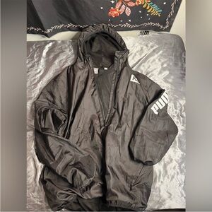 PUMA Black Windbreaker for Men